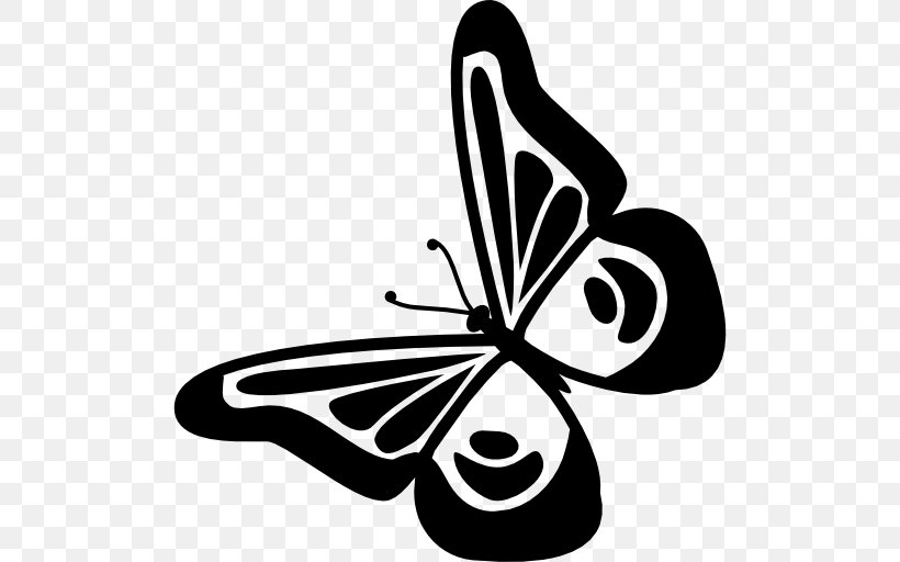 Butterfly Logo, PNG, 512x512px, Butterfly, Black And White, Brush Footed Butterfly, Flower, Flowering Plant Download Free
