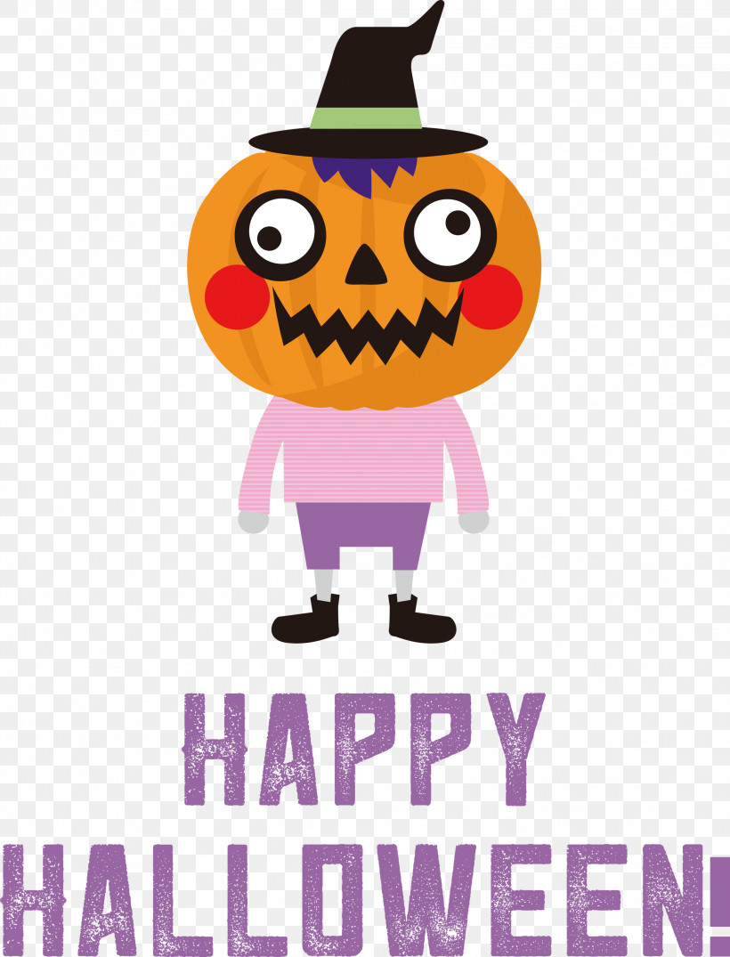 Happy Halloween, PNG, 2288x3000px, Happy Halloween, Animation, Cartoon, Drawing, Logo Download Free