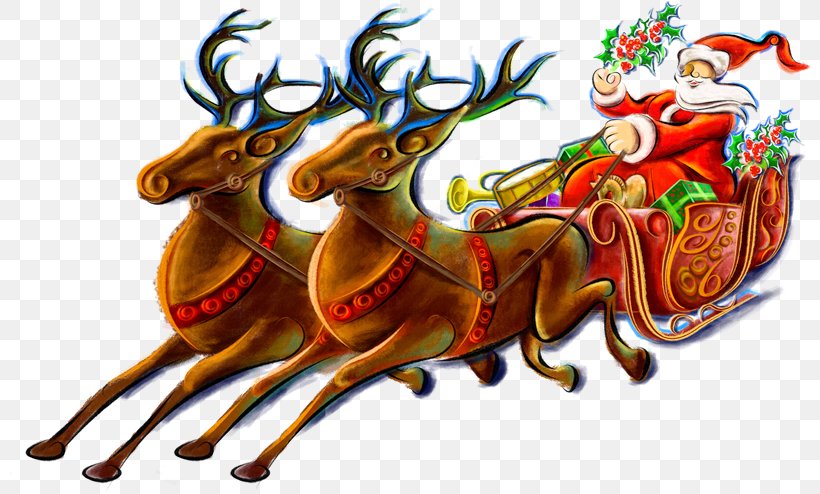 Reindeer Ded Moroz Christmas Ornament Grandfather Clip Art, PNG, 800x494px, Reindeer, Art, Christmas, Christmas Decoration, Christmas Ornament Download Free
