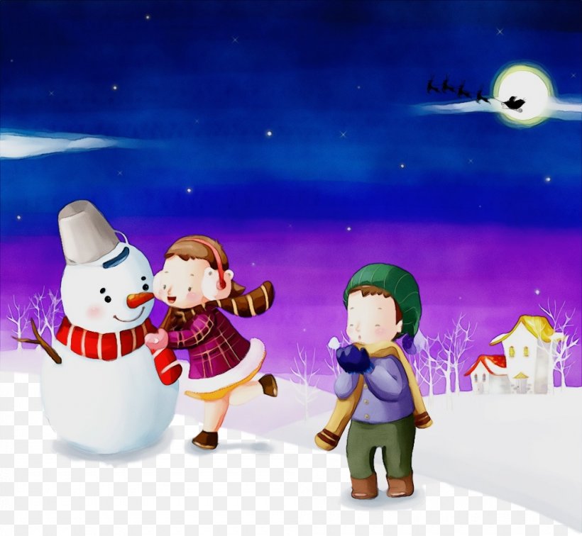 Snowman, PNG, 1000x923px, Watercolor, Animation, Cartoon, Christmas, Paint Download Free
