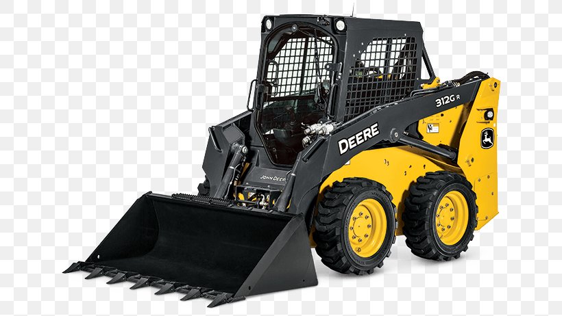 John Deere Skid-steer Loader Heavy Machinery Tracked Loader, PNG, 642x462px, John Deere, Agricultural Machinery, Architectural Engineering, Automotive Exterior, Automotive Tire Download Free