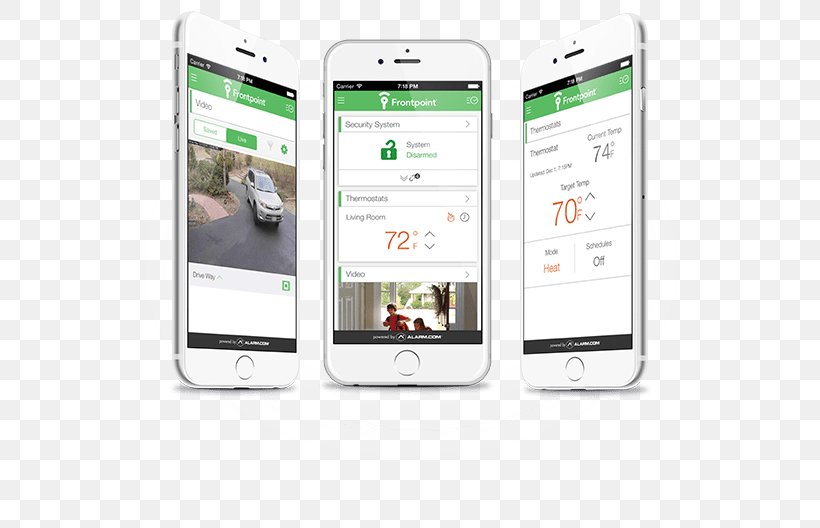 Smartphone Home Security ADT Security Services Vivint, PNG, 677x528px, Smartphone, Adt Security Services, Brand, Communication, Communication Device Download Free