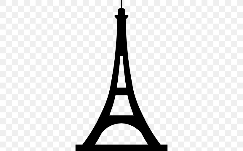 Eiffel Tower Monument, PNG, 512x512px, Eiffel Tower, Black And White, Building, Landmark, Monument Download Free