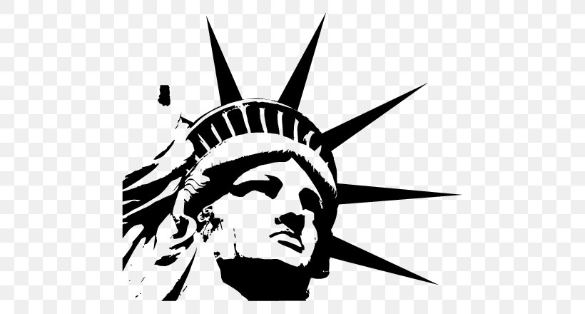 Statue Of Liberty Drawing, PNG, 707x440px, Statue Of Liberty, Art, Black, Black And White, Brand Download Free