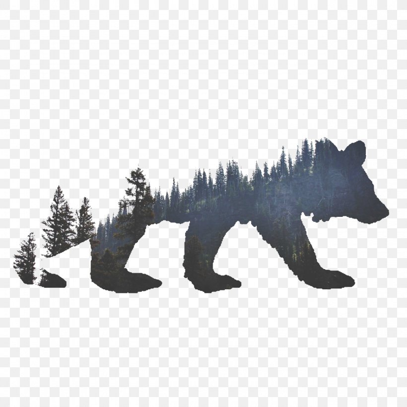 American Black Bear California Grizzly Bear Tattoo Cover-up, PNG, 1280x1280px, Bear, American Black Bear, Blackandgray, Brown Bear, California Grizzly Bear Download Free