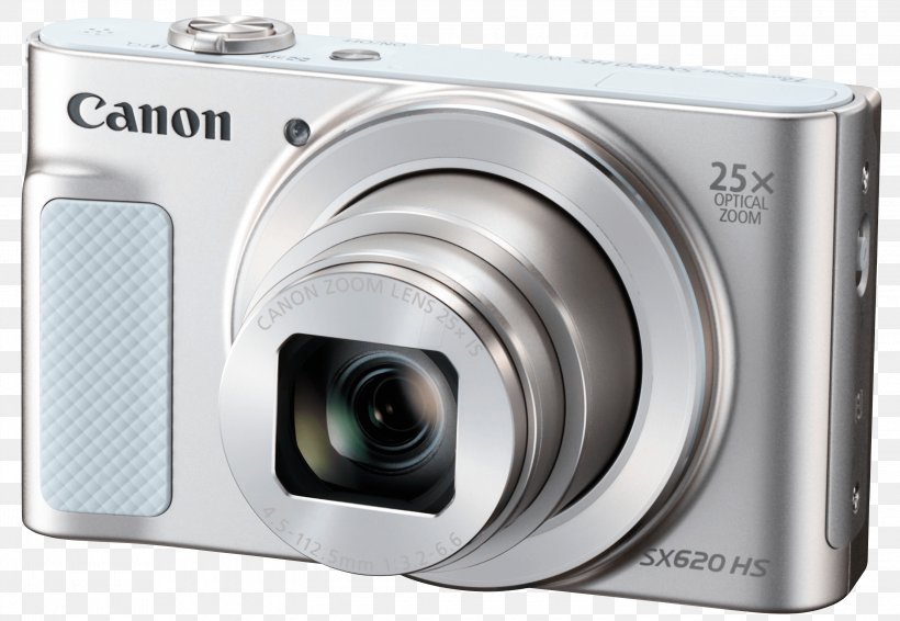 Canon Compact Digital Camera Power Shot SX620HS White From Japan Point-and-shoot Camera Canon PowerShot SX620 HS 20.2 Megapixel Compact Camera, PNG, 3000x2073px, Pointandshoot Camera, Camera, Camera Lens, Cameras Optics, Canon Download Free