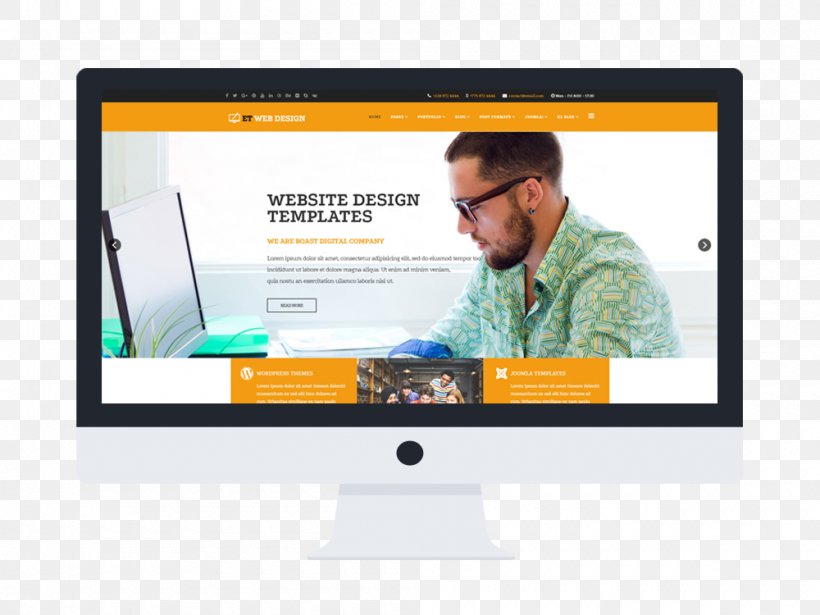 Responsive Web Design Professional Joomla! Web Template System Bootstrap, PNG, 1000x750px, Responsive Web Design, Bootstrap, Brand, Computer Monitor, Display Advertising Download Free