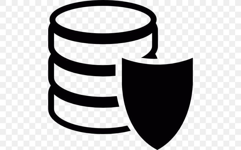 Clip Art Database Security Computer Security, PNG, 512x512px, Database Security, Black, Black And White, Computer Security, Data Download Free