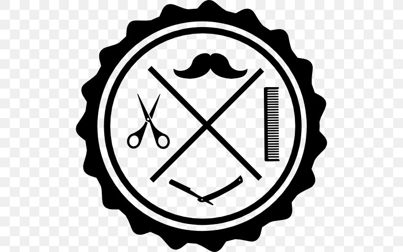 Barbershop Beauty Parlour User, PNG, 512x512px, Barbershop, Area, Barber, Beauty Parlour, Black And White Download Free