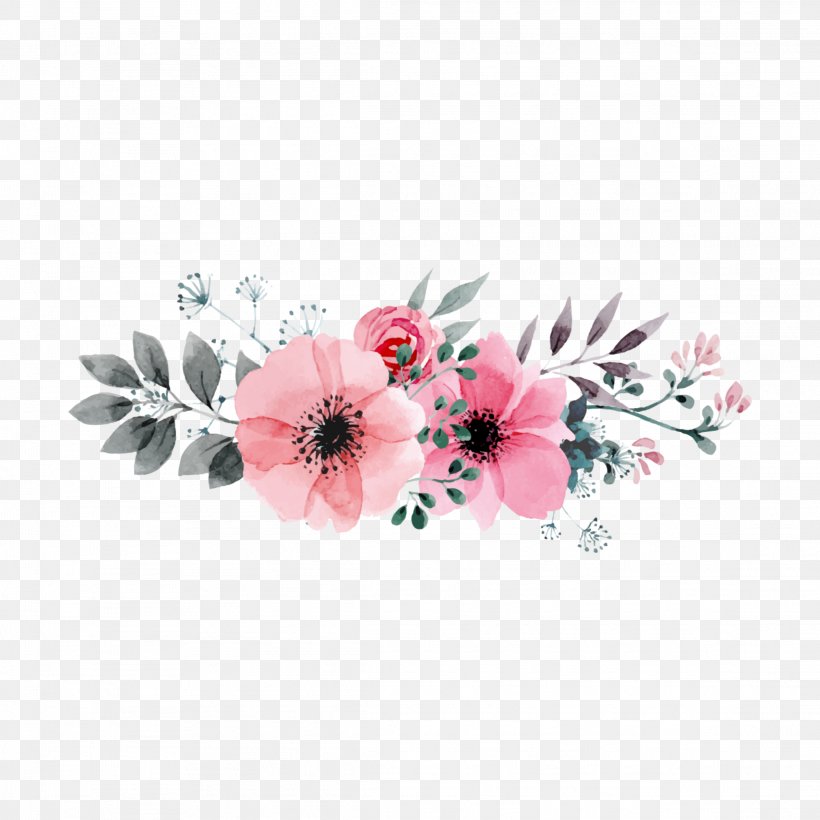 Floral Design Watercolor: Flowers Image Vector Graphics, PNG, 2289x2289px, Floral Design, Artificial Flower, Blossom, Cherry Blossom, Cut Flowers Download Free