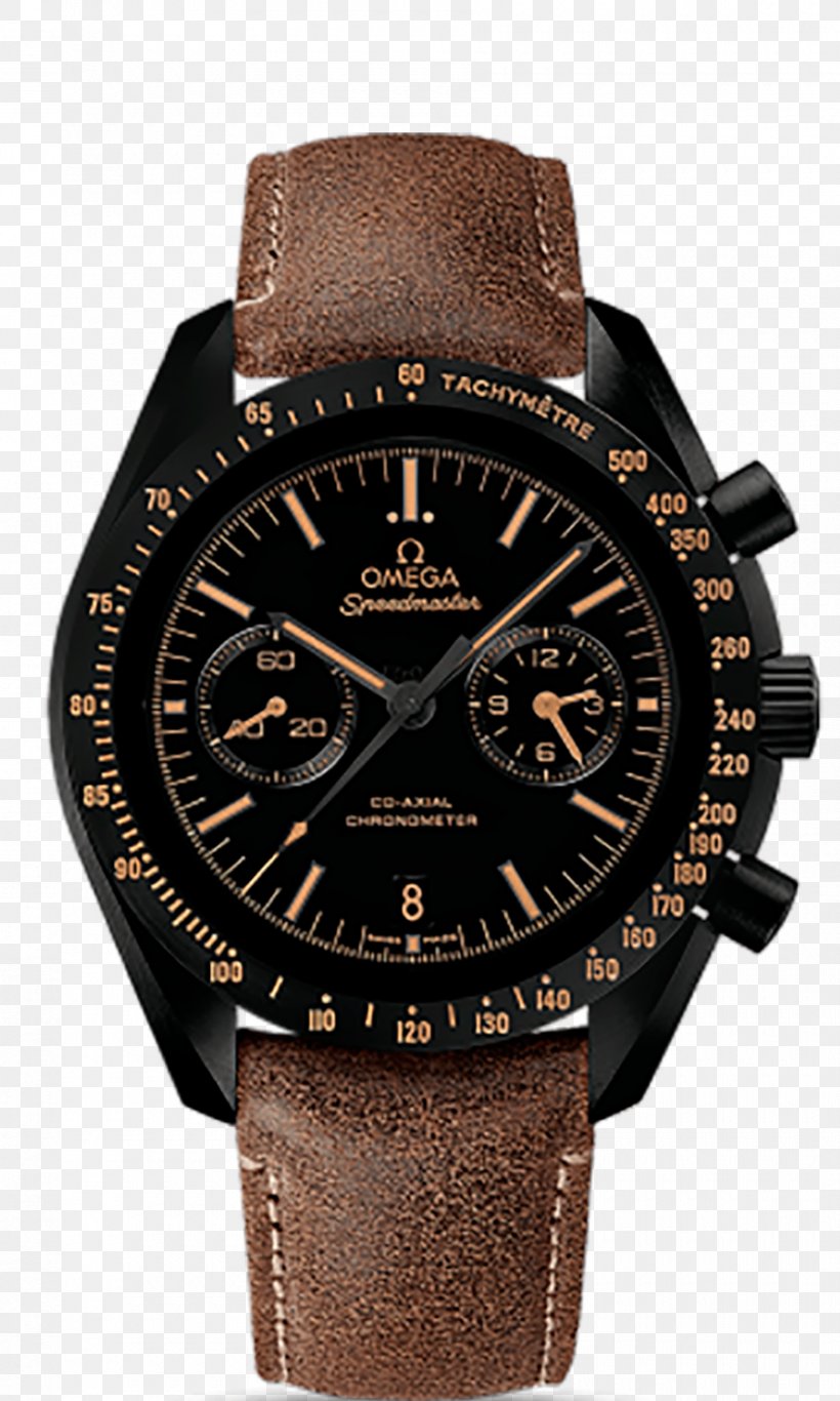 OMEGA Speedmaster Moonwatch Co-Axial Chronograph Omega SA Coaxial Escapement, PNG, 900x1500px, Omega Speedmaster, Automatic Watch, Brand, Brown, Chronograph Download Free