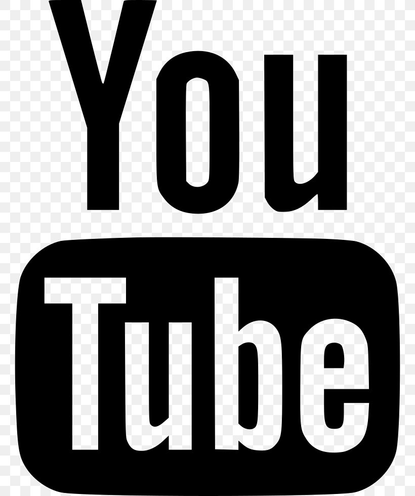 YouTube Font Awesome Clip Art, PNG, 762x980px, Youtube, Area, Black And White, Brand, Font Awesome Download Free
