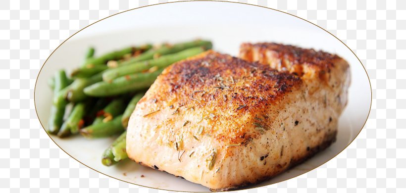 Dish Recipe Salmon Vegetarian Cuisine Seafood, PNG, 684x390px, Dish, Atlantic Salmon, Chicken Breast, Egg, Fillet Download Free