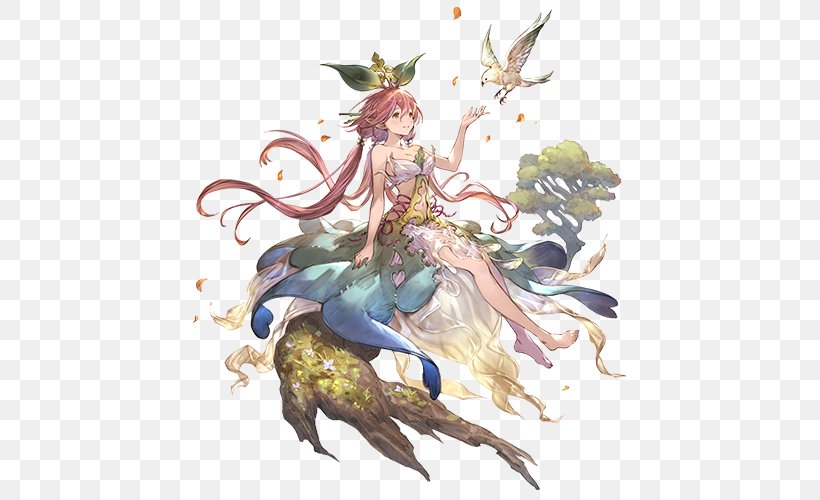 Granblue Fantasy Yggdrasil Game World Tree Norse Mythology, PNG, 600x500px, Watercolor, Cartoon, Flower, Frame, Heart Download Free