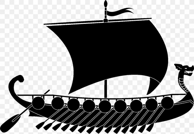 Viking Ships Vector Graphics Illustration Clip Art Png 1582x1095px Viking Ships Black And White Boat Drawing