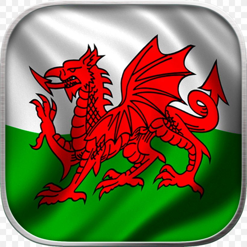 Flag Of Wales Principality Of Wales Welsh Dragon, PNG, 1024x1024px, Wales, Dragon, Fictional Character, Flag, Flag Of Wales Download Free