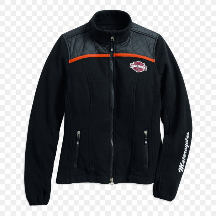 Fleece Jacket Polar Fleece Leather Jacket Harley-Davidson, PNG, 1024x1024px, Jacket, Black, Brand, Casual Attire, Clothing Download Free