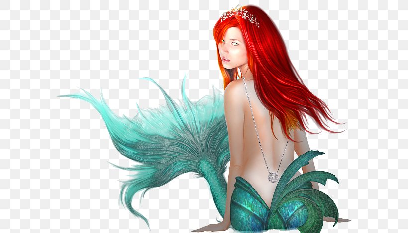 Mermaid Ariel Clip Art, PNG, 601x469px, Watercolor, Cartoon, Flower, Frame, Heart Download Free