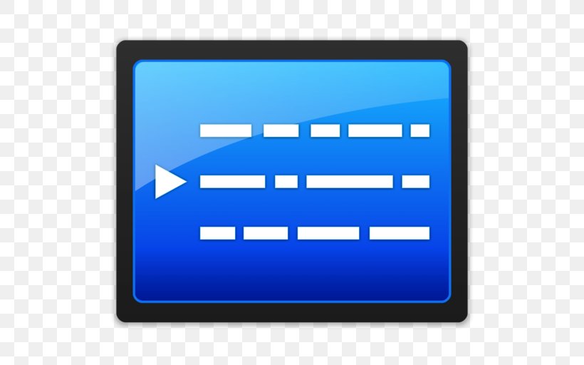 Teleprompter Presentation MacOS MacUpdate App Store, PNG, 512x512px, Teleprompter, App Store, Apple, Area, Blue Download Free