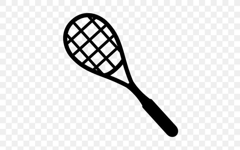 Tennis Racket Sport Rakieta Tenisowa, PNG, 512x512px, Tennis, Badminton, Badmintonracket, Ball, Black And White Download Free
