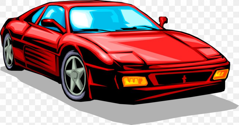 Car Clip Art Ferrari S.p.A. Illustration, PNG, 1339x700px, Car, Automotive Design, Automotive Exterior, Compact Car, Ferrari 348 Download Free