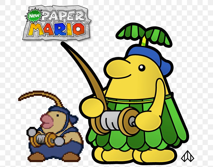 Paper Mario: Sticker Star Paper Mario: Color Splash Nintendo Clip Art, PNG, 710x645px, Paper Mario, Artwork, Cartoon, Game, Grass Download Free