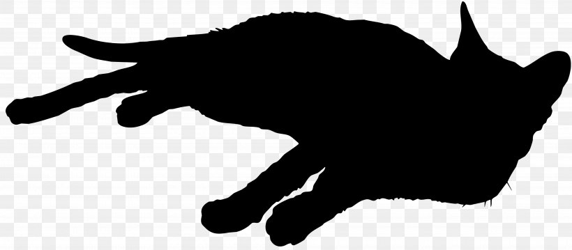 Black Cat Whiskers Silhouette Sticker, PNG, 3840x1683px, Black Cat, Black, Black And White, Carnivoran, Cat Download Free