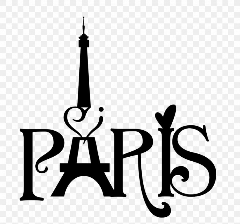Eiffel Tower Wall Decal Sticker Paper, PNG, 922x861px, Eiffel Tower, Black, Black And White, Brand, Bumper Sticker Download Free