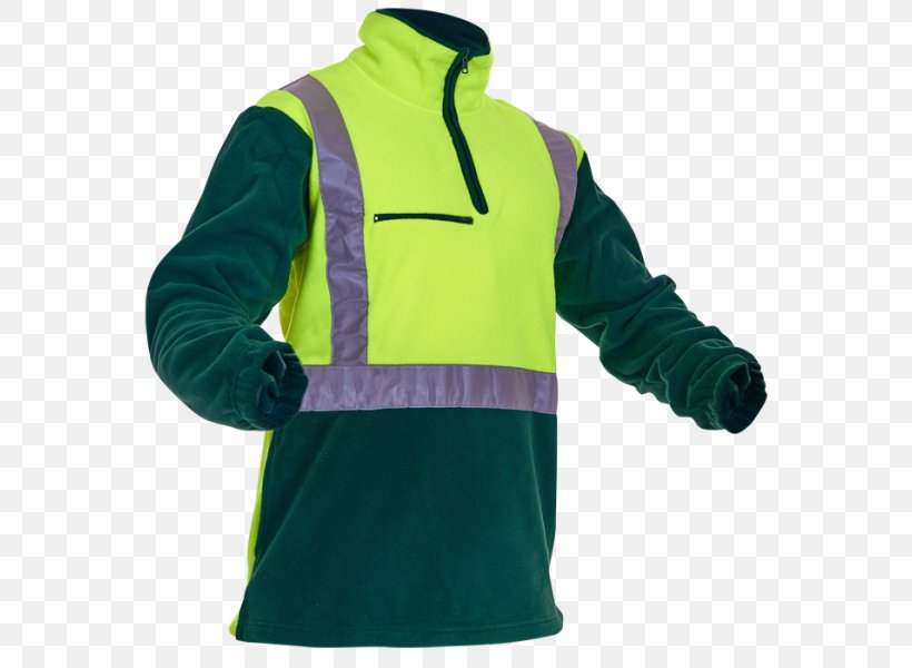 Hoodie Polar Fleece Sleeve High-visibility Clothing Winter Clothing, PNG, 600x600px, Hoodie, Clothing, Electric Blue, Gilets, Green Download Free