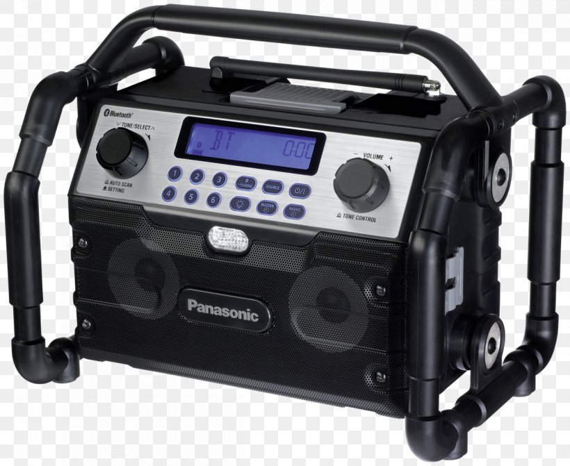 Panasonic Loudspeaker Radio Receiver Lithium-ion Battery Tool, PNG, 1200x983px, Panasonic, Audio, Audio Signal, Automotive Exterior, Beslistnl Download Free