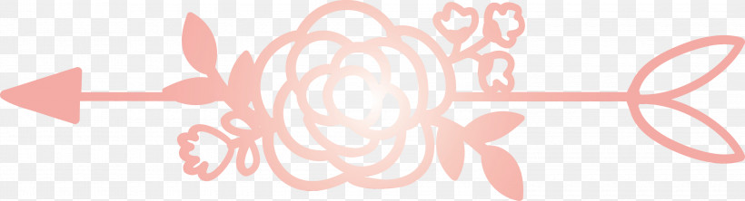 Pink Font Pattern, PNG, 3000x813px, Boho Arrow, Flower Arrow, Paint, Pink, Watercolor Download Free