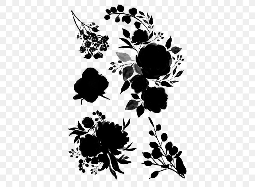 Floral Design Pattern Leaf Silhouette, PNG, 600x600px, Leaf, Black M, Blackandwhite, Botany, Branch Download Free