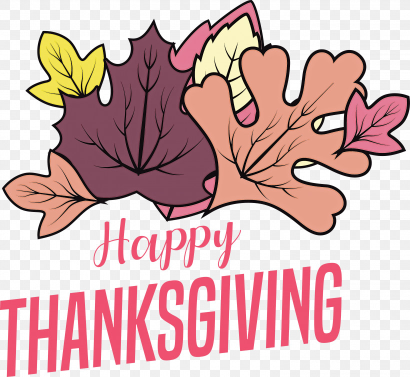 Happy Thanksgiving, PNG, 3000x2760px, Happy Thanksgiving, Calligraphy, Flower, Macys Thanksgiving Day Parade, Poster Download Free
