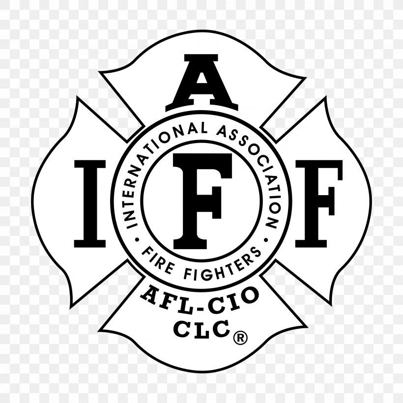 International Association Of Fire Fighters Firefighter Fire Department United States Of America Decal, PNG, 2400x2400px, Firefighter, Area, Black And White, Brand, Decal Download Free