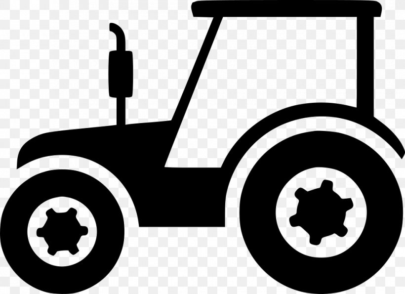 Tractor Agriculture Car, PNG, 980x712px, Tractor, Agriculture, Automotive Design, Black And White, Car Download Free