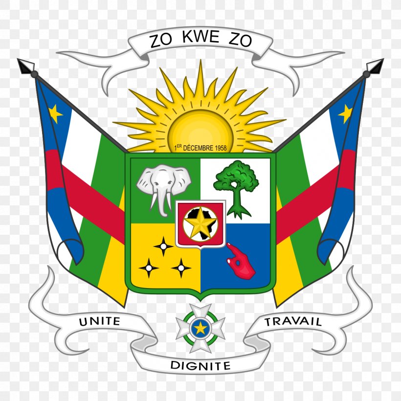 Coat Of Arms Of The Central African Republic Coat Of Arms Of The Central African Republic National Coat Of Arms Flag Of The Central African Republic, PNG, 1200x1200px, Central African Republic, Africa, Area, Artwork, Brand Download Free