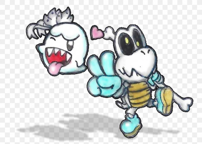 Bowser Mario Bros. Dry Bones Boos, PNG, 1056x756px, Watercolor, Cartoon, Flower, Frame, Heart Download Free