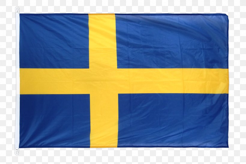 Flag Of Sweden Fahne Flagpole Swedish, PNG, 1500x1000px, Flag Of Sweden, Bunting, Centimeter, Electric Blue, Embroidered Patch Download Free