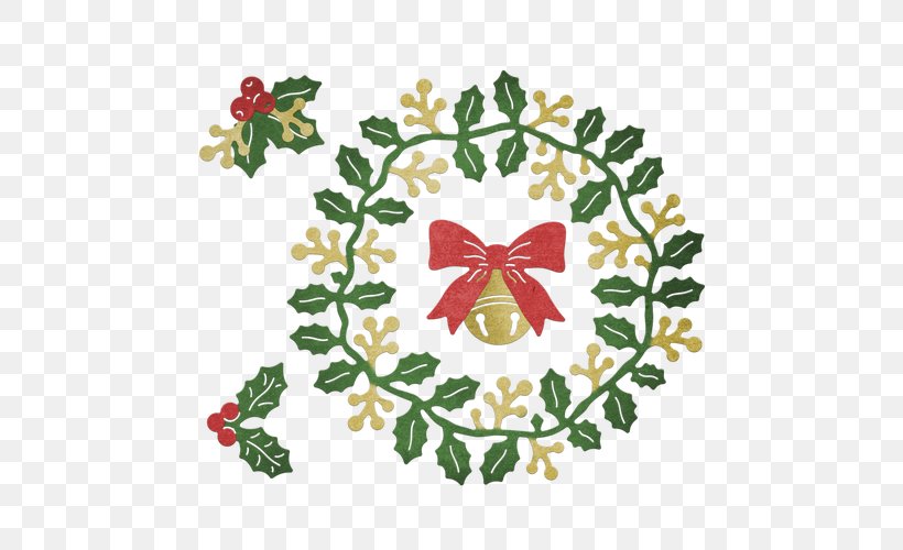 Leaf Christmas Day Wreath Clip Art Design, PNG, 500x500px, Leaf, American Holly, Art, Artwork, Border Download Free