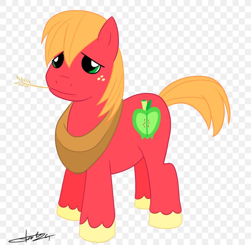 Pony Big McIntosh McDonald's Big Mac Derpy Hooves Illustration, PNG, 800x800px, Watercolor, Cartoon, Flower, Frame, Heart Download Free