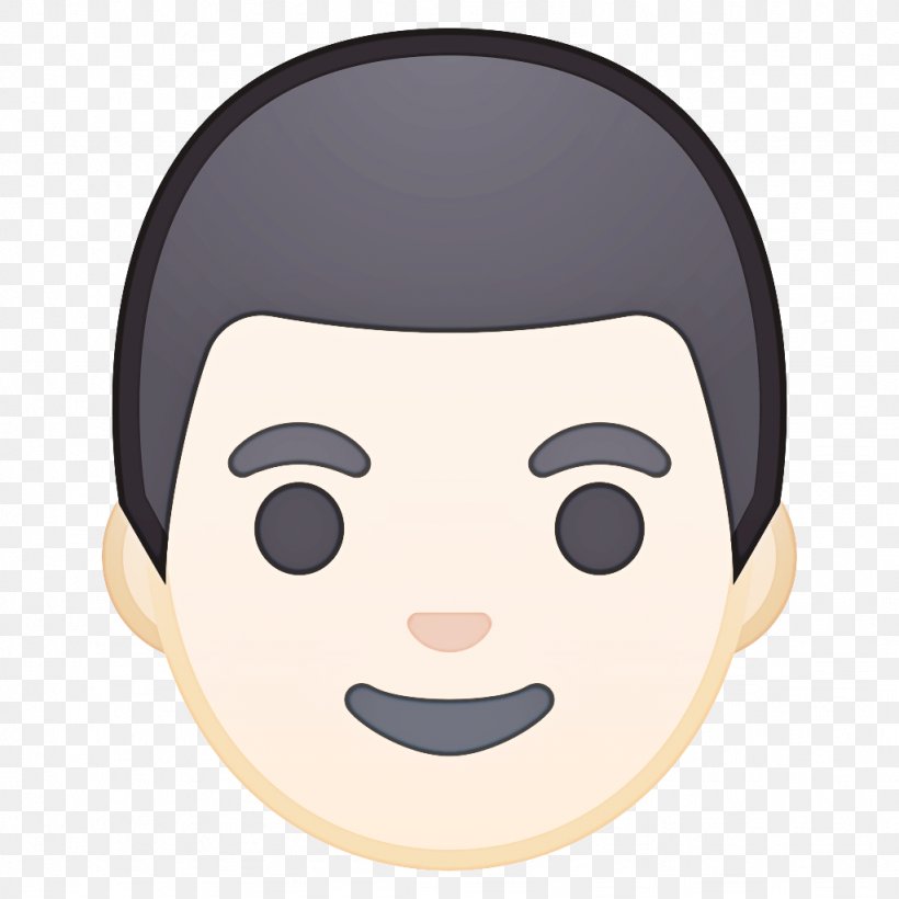 Smiley Face Background, PNG, 1024x1024px, Emoji, Black Hair, Cartoon, Cheek, Chin Download Free