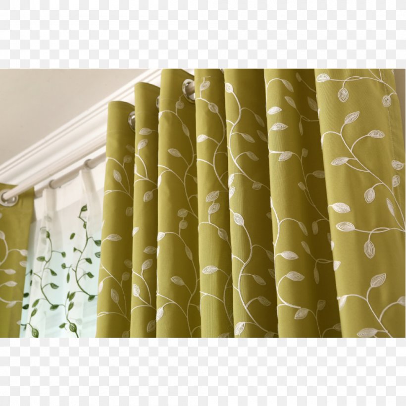 Curtain Window Textile Linen Cotton, PNG, 1000x1000px, Curtain, Blue, Cotton, Embroidery, Green Download Free