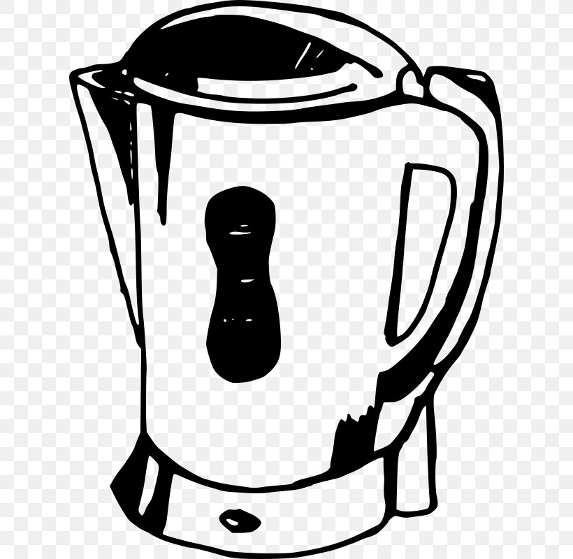 Electric Kettle Teapot Clip Art, PNG, 622x800px, Kettle, Area, Artwork, Black, Black And White Download Free