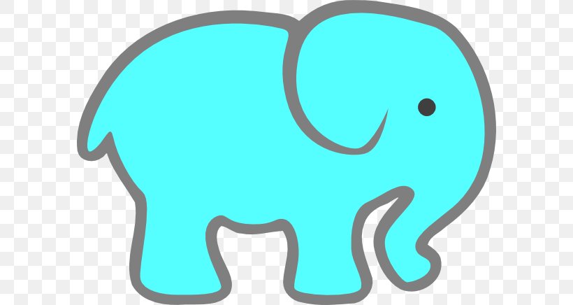 Elephantidae Turquoise Clip Art, PNG, 600x436px, Elephantidae, Aqua, Area, Baby Blue, Blue Download Free