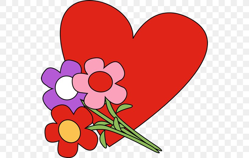 Valentines Day Heart Clip Art, PNG, 550x520px, Watercolor, Cartoon, Flower, Frame, Heart Download Free