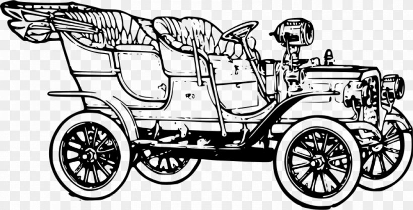 Ford Model T Sports Car Ford Model A Clip Art, PNG, 980x500px, Ford Model T, Antique Car, Automotive Design, Black And White, Car Download Free