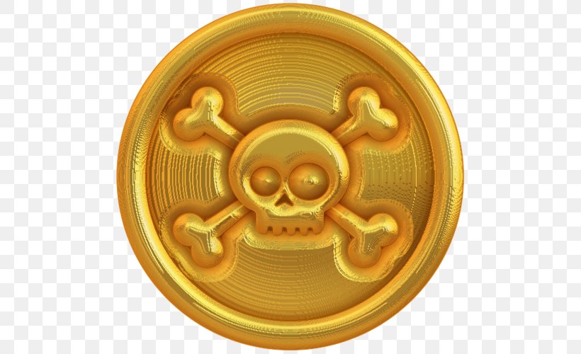 Piracy Gold Coin Pirate Coins Clip Art, PNG, 500x500px, Piracy, Coin, Doubloon, Gold, Gold Coin Download Free