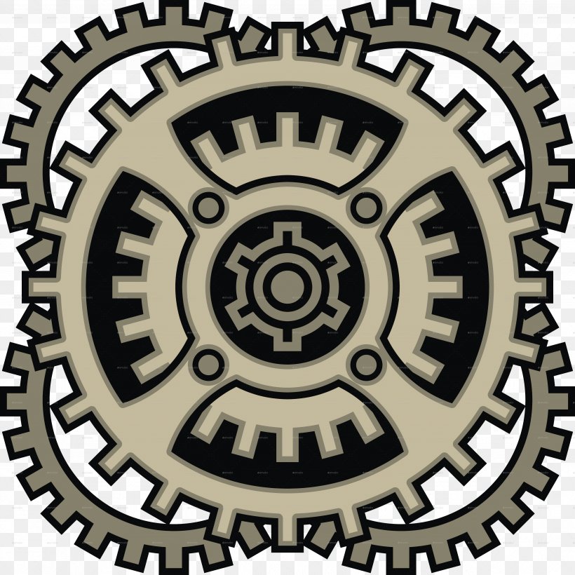 Steampunk Gear Car Logo Clip Art, PNG, 4921x4926px, Steampunk, Automotive Tire, Car, Clutch, Clutch Part Download Free