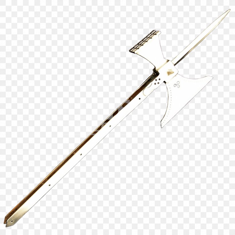 Sword Pollaxe Pole Weapon Middle Ages, PNG, 878x878px, Sword, Axe, Bill, Cold Weapon, Fauchard Download Free