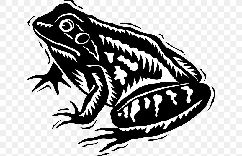 Tree Frog Black And White Clip Art, PNG, 640x528px, Frog, Amphibian, Animal, Art, Artwork Download Free